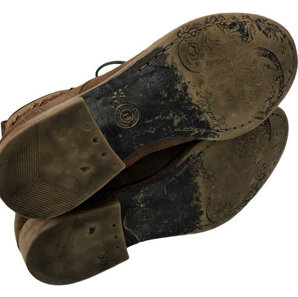 Lavorazione Artigianale Leather Ankle Combat Boots - Picture 10 of 14